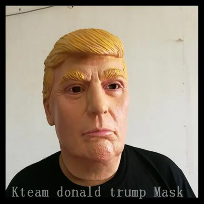 

100% Latex Famous Celebrity Funny Party Cosplay Human Mask Props Donald Trump Mask Overhead Latex Masks in stock Free Shipping