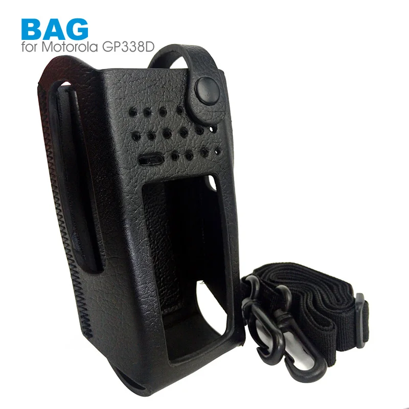 

Cowhide Leather Protective Sleeve Bag Case for Motorola GP338D XIR P8668 XIRP8668 Walkie Talkie