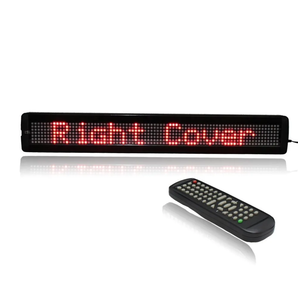 26 X 4 Inches Red Remote Led Sign Scrolling Message Board for Your Business , Fast Program By Remote Controller