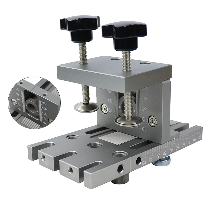 Beruf Holzbearbeitung Puncher Locator Holz Doweling Jig Einstellbare Bohren Guide Für DIY Möbel Anschluss Position Werkzeuge – Detail 4