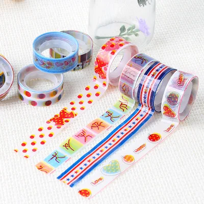 5pcs/lot DIY craft han edition color dream super lovely cartoon tape small tape adhesive tape