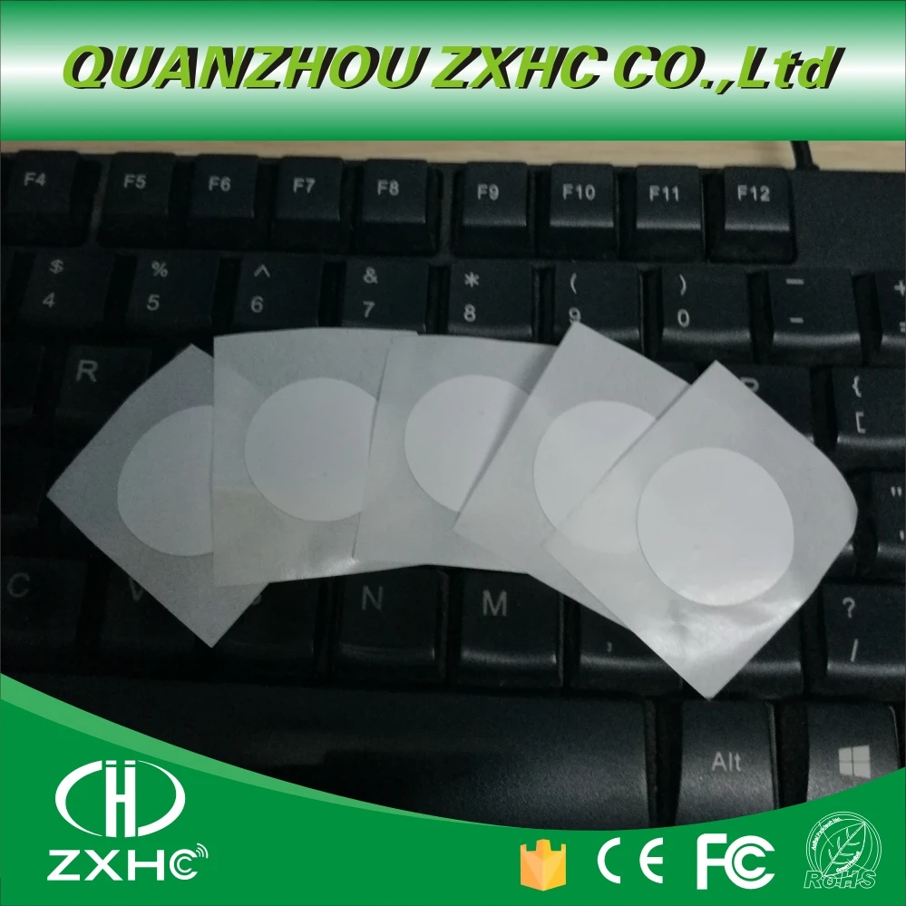 (10PCS/LOT)25mm NFC 1K F08 Tag Stickers 13.56Mhz ISO14443A RFID Label Smart Keytag Card