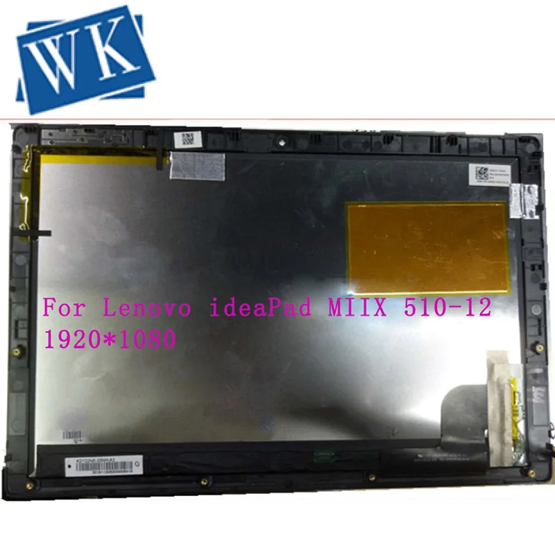 For Lenovo ideaPad MIIX 510-12 Series LED LCD Screen touch digitizer assembly for miix 510-12isk