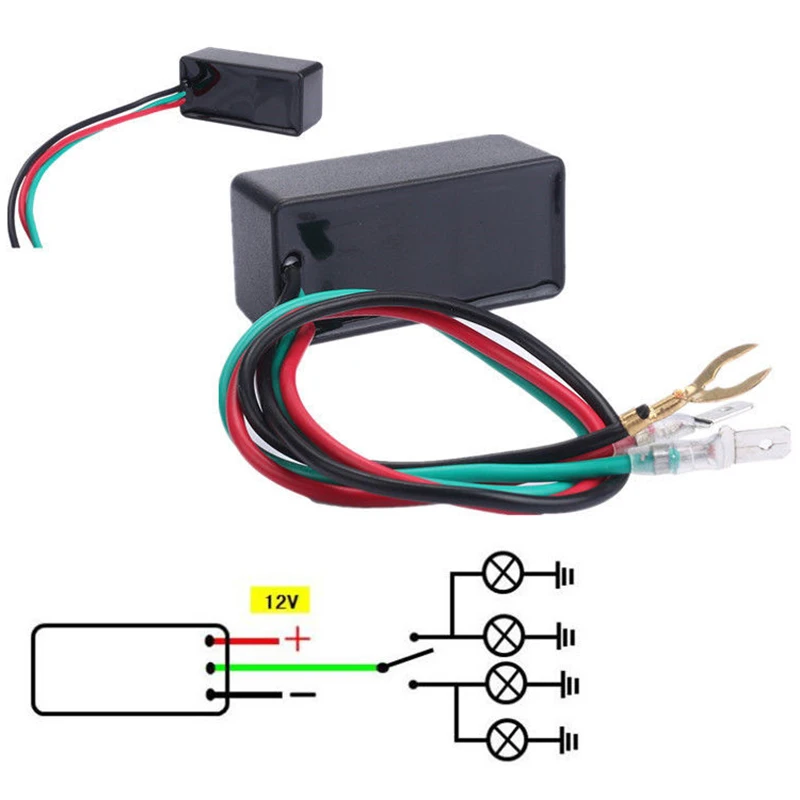 JXLCLYL 3Pin 12V Universal Motorcycle Led Turn Signal Light Blinker Flasher Relay