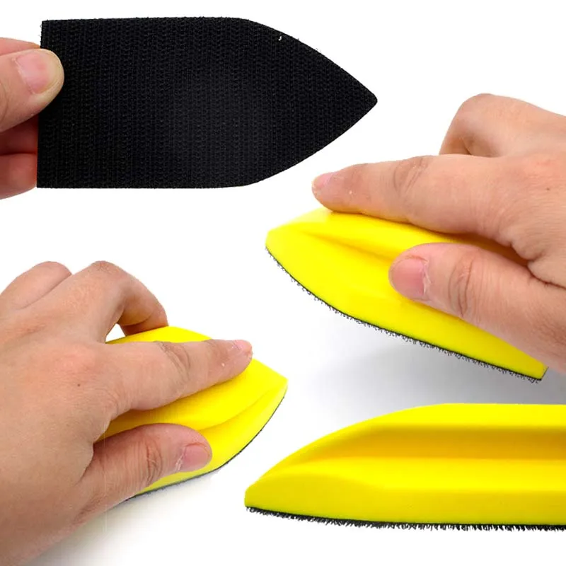 100*50 a mano Blocco di Levigatura di Back-up di Levigatura Pastiglie per Carta Vetrata Dischi Abrasivi per la Lavorazione Del Legno Lucidatura Manuale Gancio-Loop