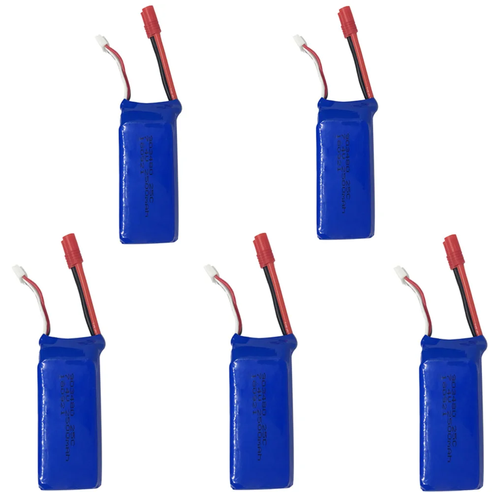 

5PCS/lot Upgrade High Capacity Lipo battery7.4V 2S 2500mAh 25C Battery For Syma X8C X8W X8G Drone Helicopter Quadcopter Battery