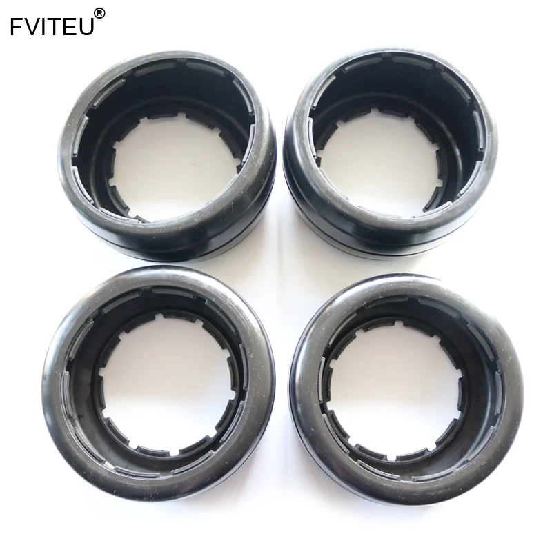 FVITEU Rubber On-Road Racing Slick Tires Set for 1/5 HPI Baja 5B SS Rovan King Motor