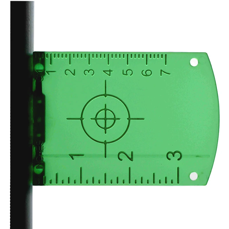 No burr convenient Magnetic laser target board or plate for red laser lines or green laser lines