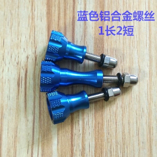 Clownfish alumínio polegar botão parafuso/adaptador para gopro hero 11/1098765 xiaomi yi 4k sjcam sj6/8/10 pro um x2/3 montagem acessórios