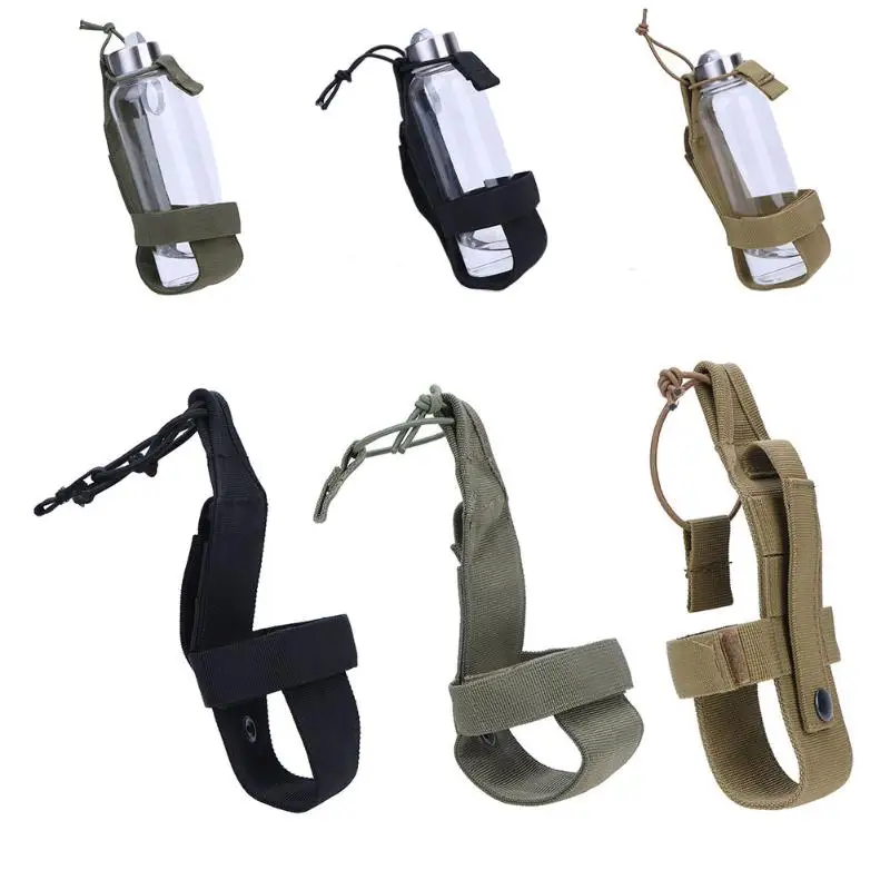 Portabotellas táctico MOLLE ripstop – Soporte militar woodland - imagen 2
