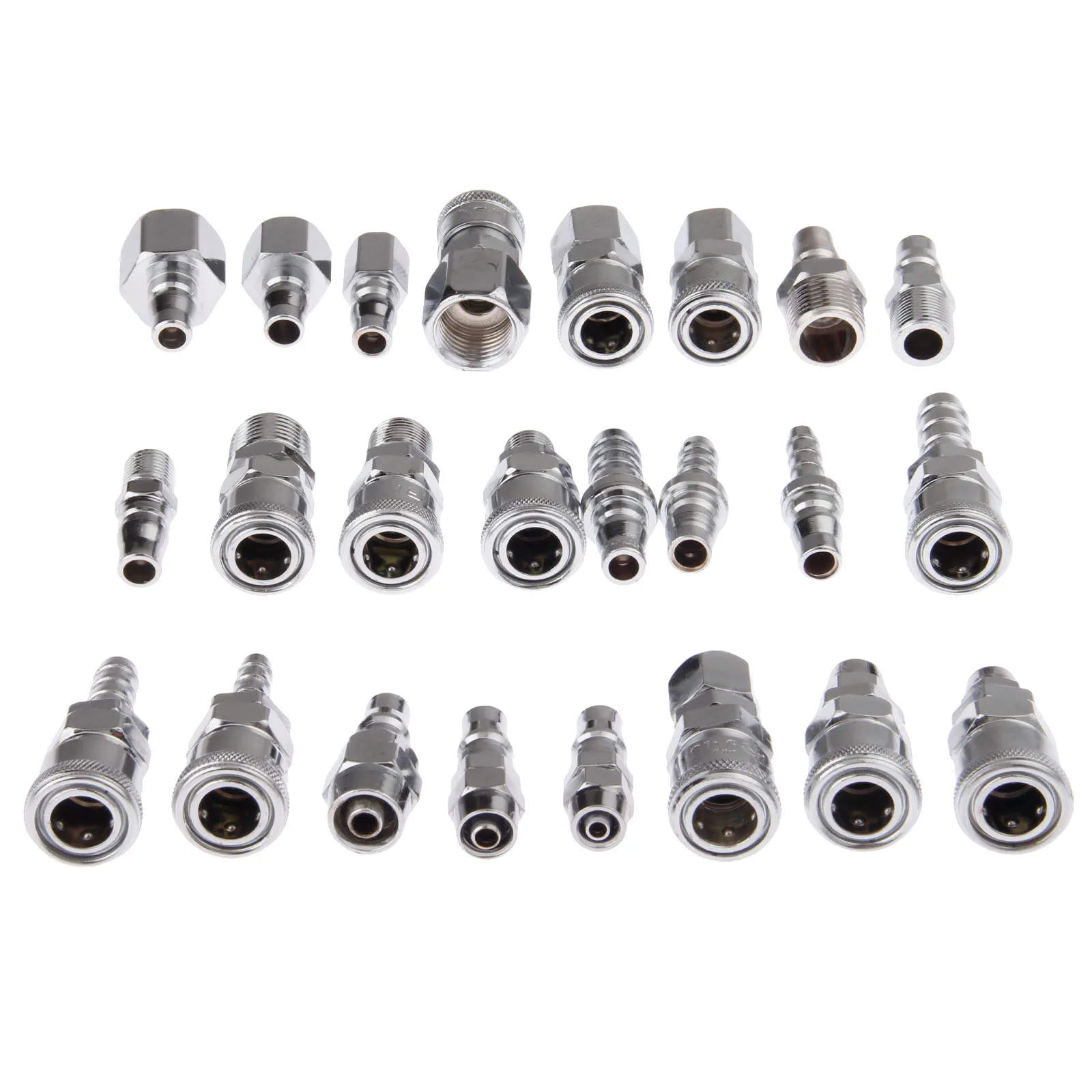 Pneumatic Fittings Female Male Air Line Hose Compressor Fitting Connector Quick Release Coupler Set Pneumatic Parts