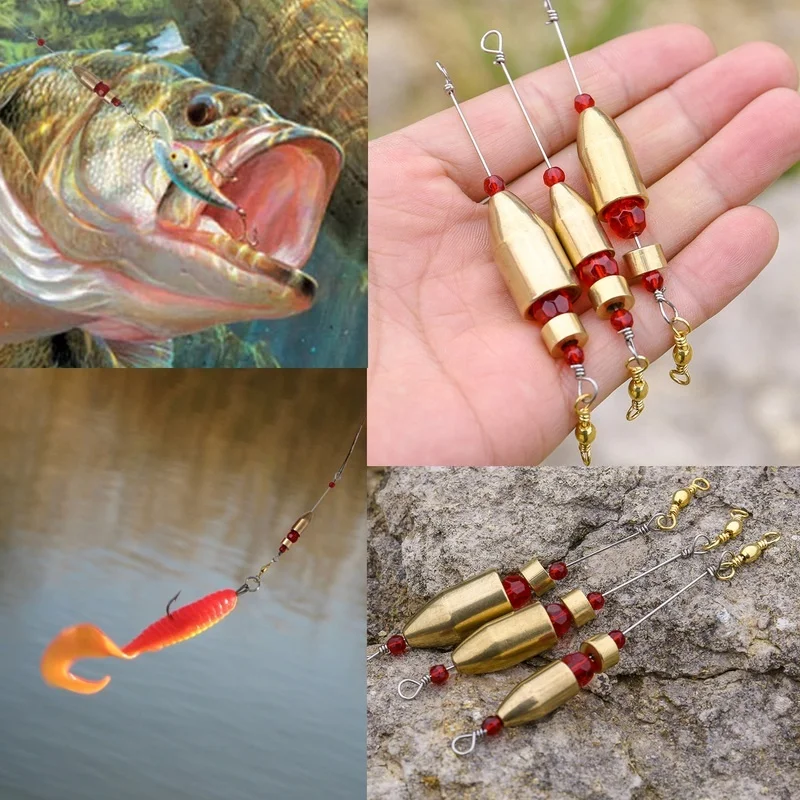 Sougayilang-جهاز صيد من النحاس الأصفر مع موصل حلقة دوارة ، معدات الصيد ، الأدوات #5