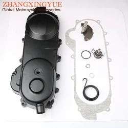 43cm gearbox body & start tooth & spring & gasket for PEUGEOT V-CLICK 50 Kisbee 50cc GY6 139QMB 4T 12 inch wheel Scooter