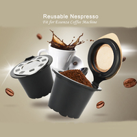 iCafilas Reusable Refillable Nespresso Coffee Capsule With Plastic Filter Pod Birthday Gift 20ML Filters Kitchen Dining Bar