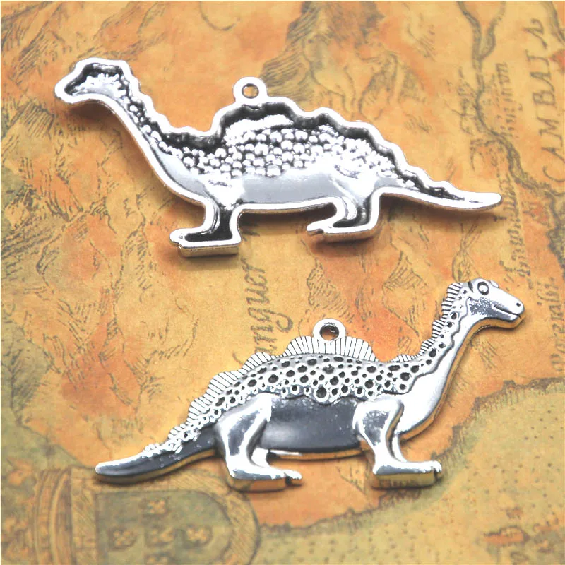 3pcs/lot Nessie charm Antique Tibetan silver Loch Ness monster dinosaur Charms Pendant 31x62mm