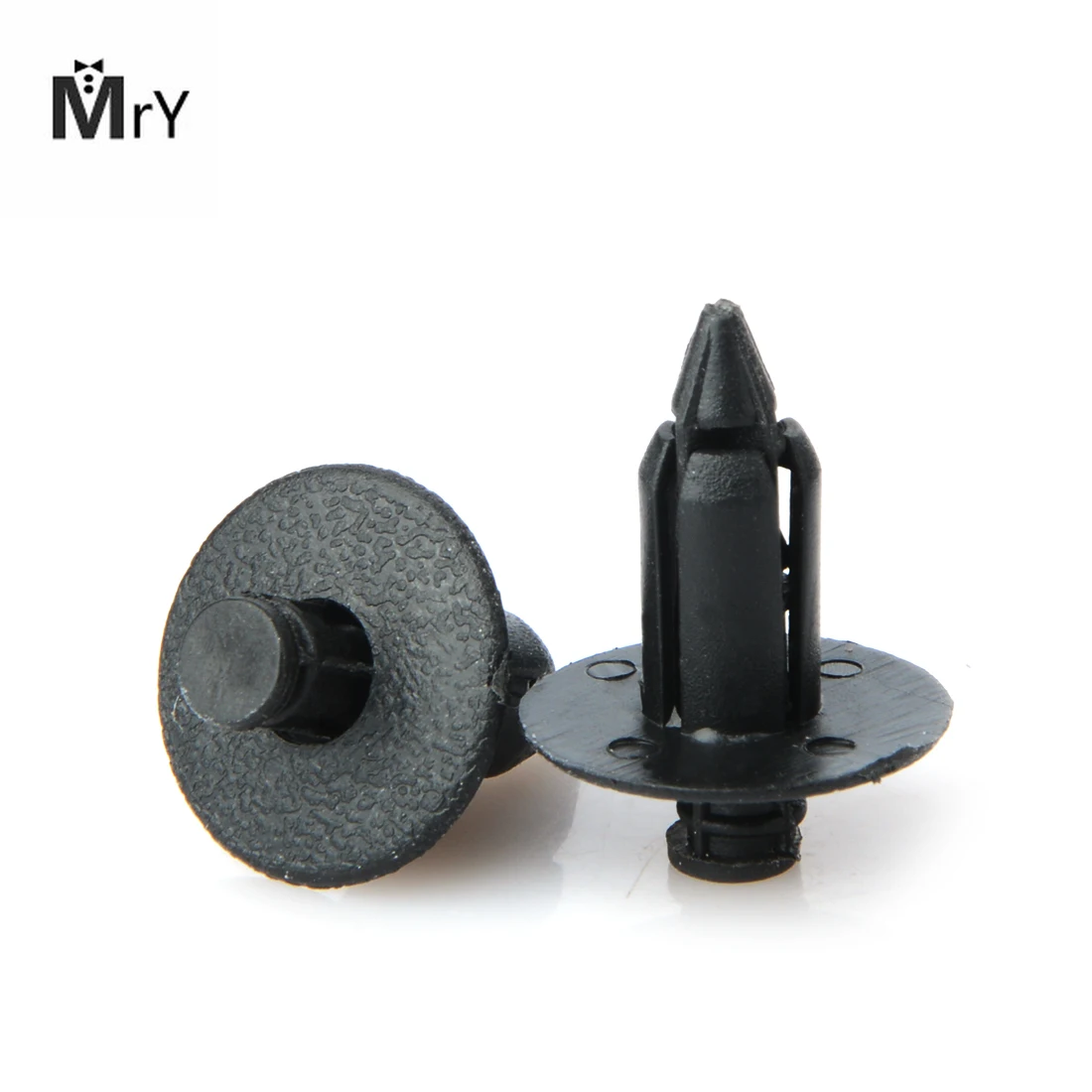 100Pcs 8mm Hole Car Fastener Plastic Rivet Bike Fairing Trim Clips For Honda Yamaha Suzuki Kawasaki Auto Fastener Car Styling