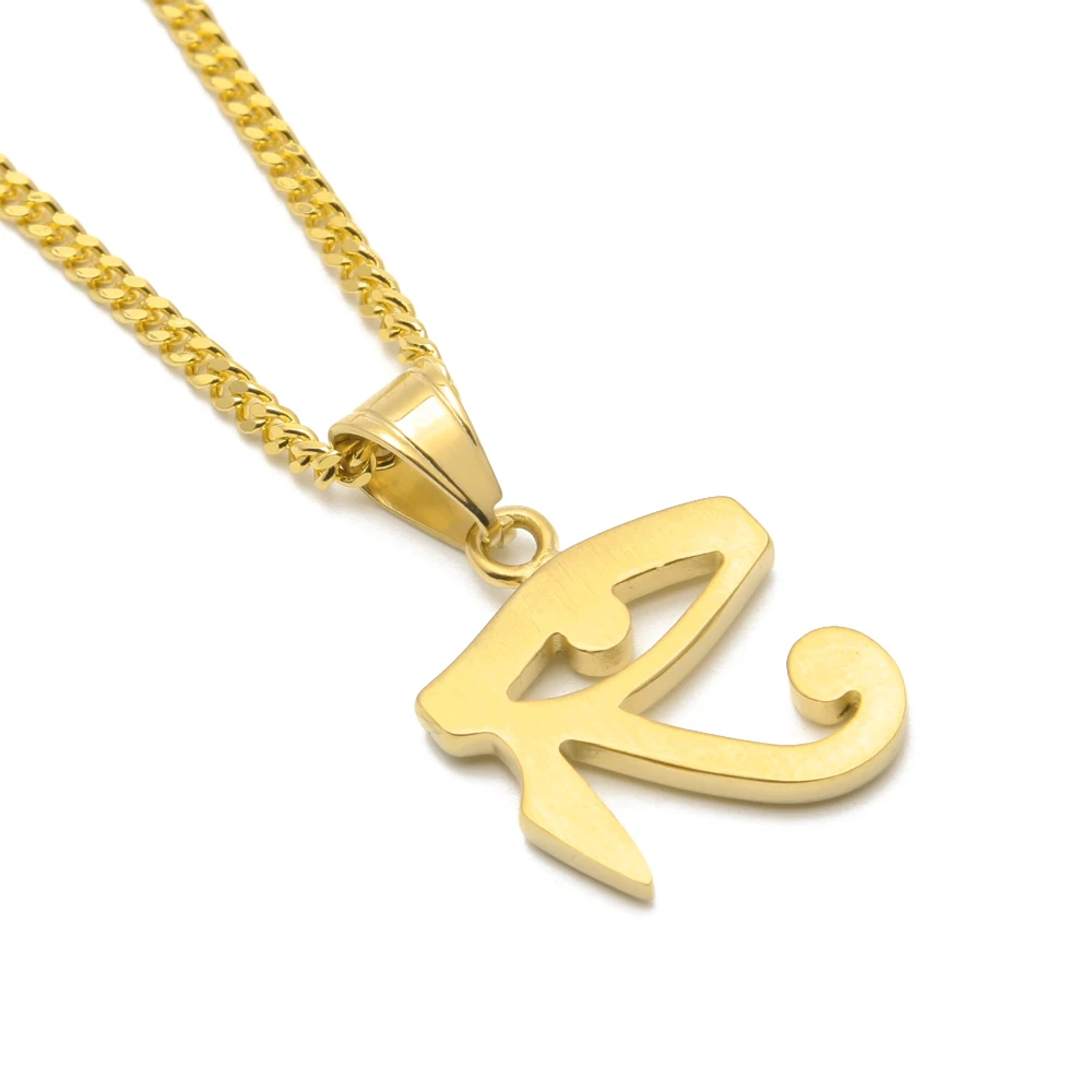 Male The New Style Stainless steel Pharaoh Of Egypt The Patron Saint Of The Eye Of Horus Amulet God Eye Pendant