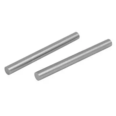 9mm Dia 100mm Length HSS Round Shaft Rod Bar Lathe Tools Gray 2pcs