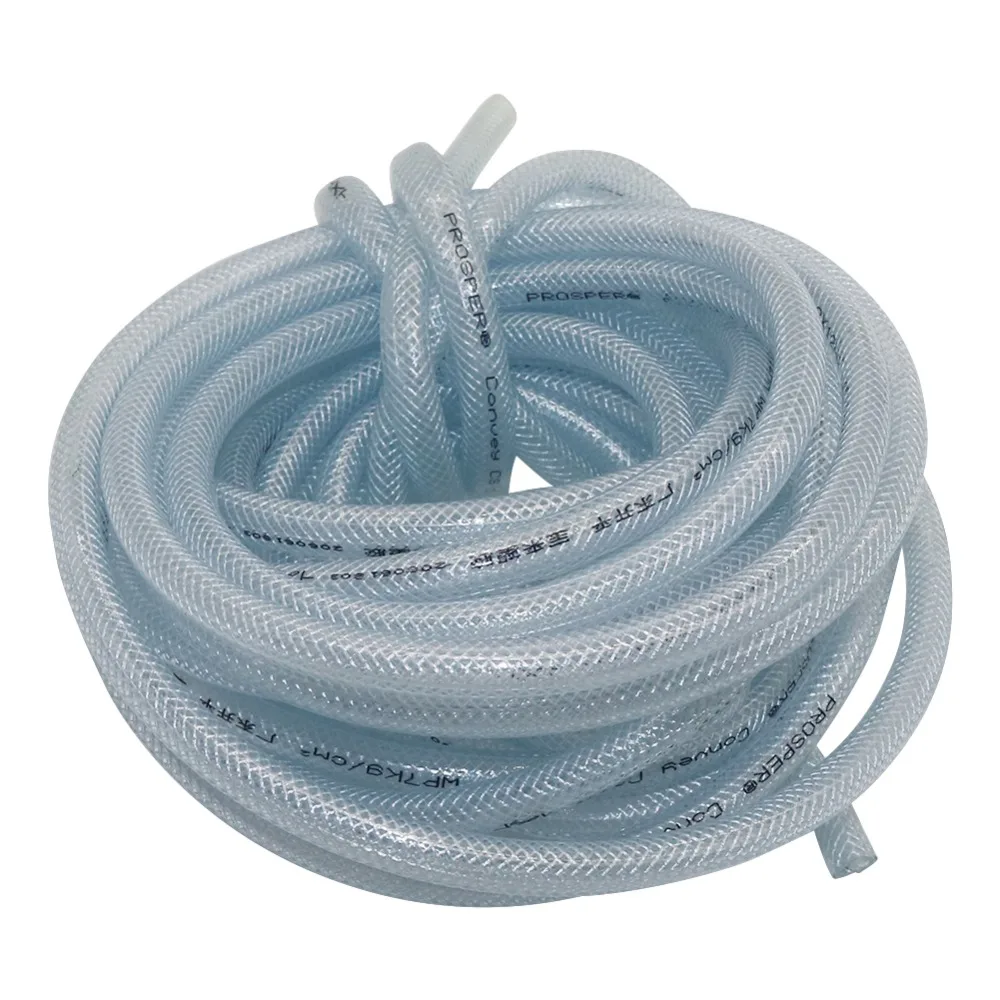 5m/10m PVC Braided Reinforced Hose Garden Lawn Irrigation Flexible Soft Pipe Agriculture Watering 8*12mm Tube Reticulated Tubing