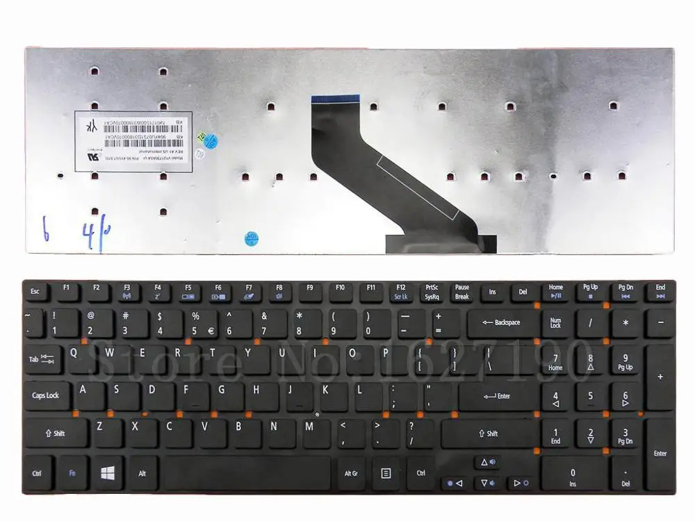 

US Keyboard For ACER Aspire 5755G 5830T BLACK For Win8 New Laptop Keyboards With PN:V121730AS4