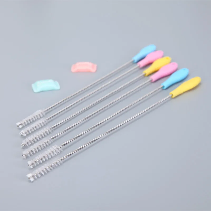 

New Fish Tank Pipe Brush Bottle Suction Tube Glass Tube Spiral Soft Hair Straw Cleaning Brushes Tools F20173897