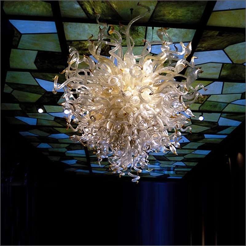 

Dale Chihuly Style Hand Blown Glass Chandeliers Wedding Centerpieces Multi Colored Ceiling Light