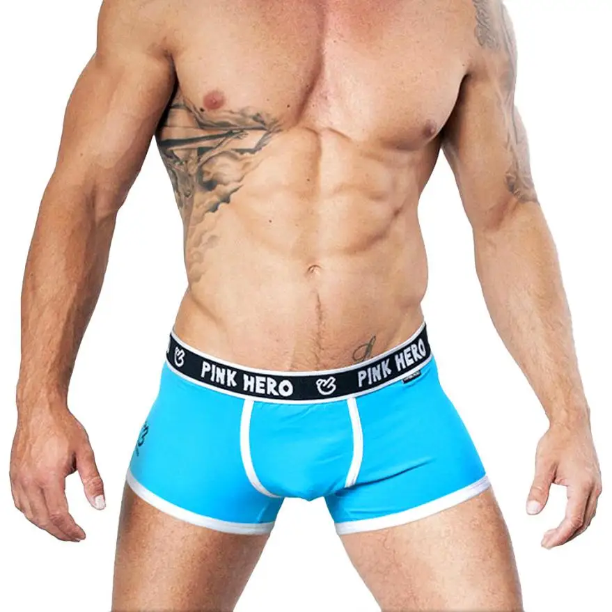 Pink Hero Brand Sexy Man Underwear Boxer Men\'s Cotton Underpants Fashion Male Men\'s Comfortable Panties Shorts Boxer