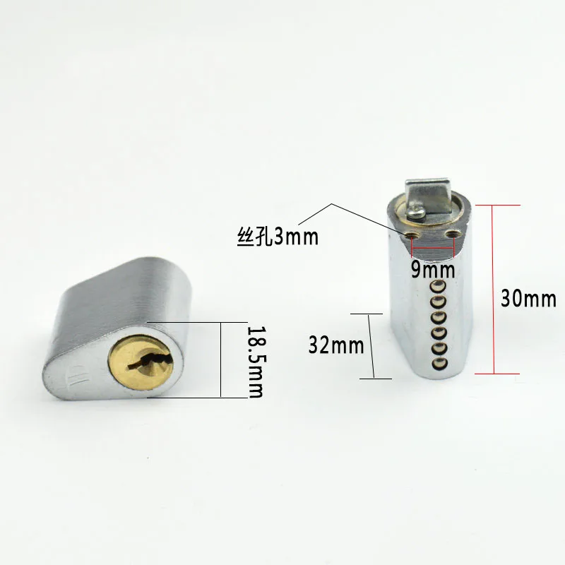 Fire Door Lock Core Fire Door Pure Copper Tube Well Short Lock Heart Channel Door Lock Heart Lock Cylinder Open Type