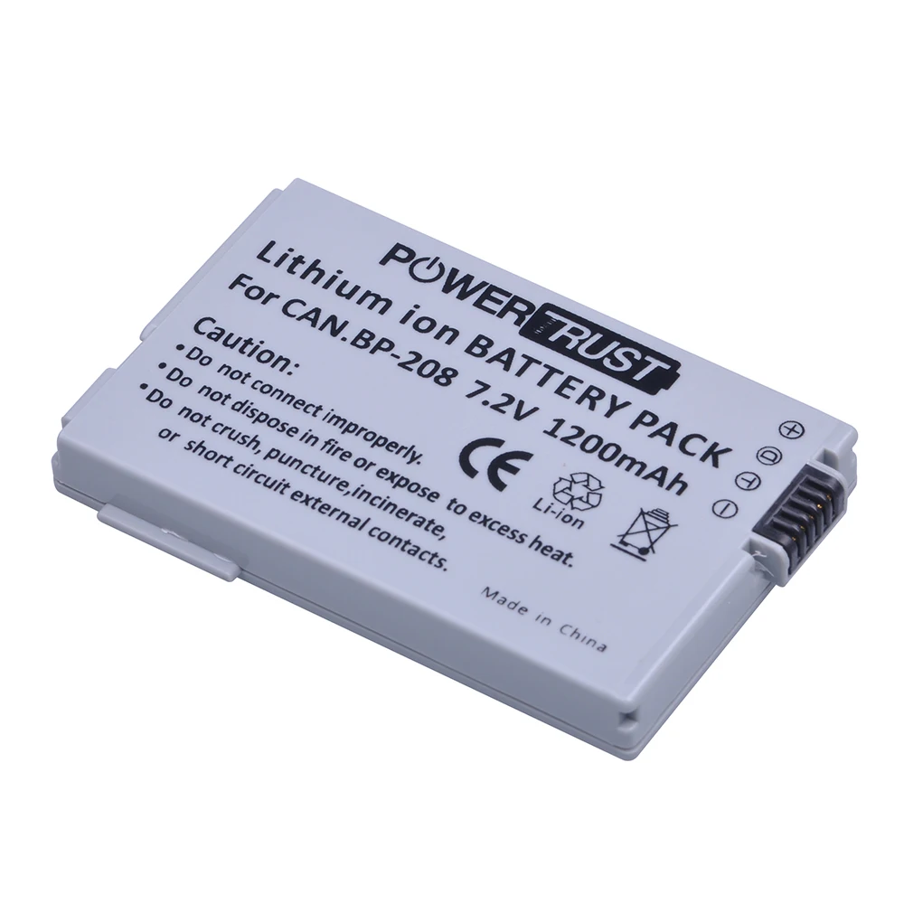 Аккумулятор для камеры BP-208 BP 208 + быстрое зарядное устройство для Canon DC10 DC19 DC20 DC21 DC22 DC40 DC50 DC51 DC95 DC100 DC200 DC201 DC210