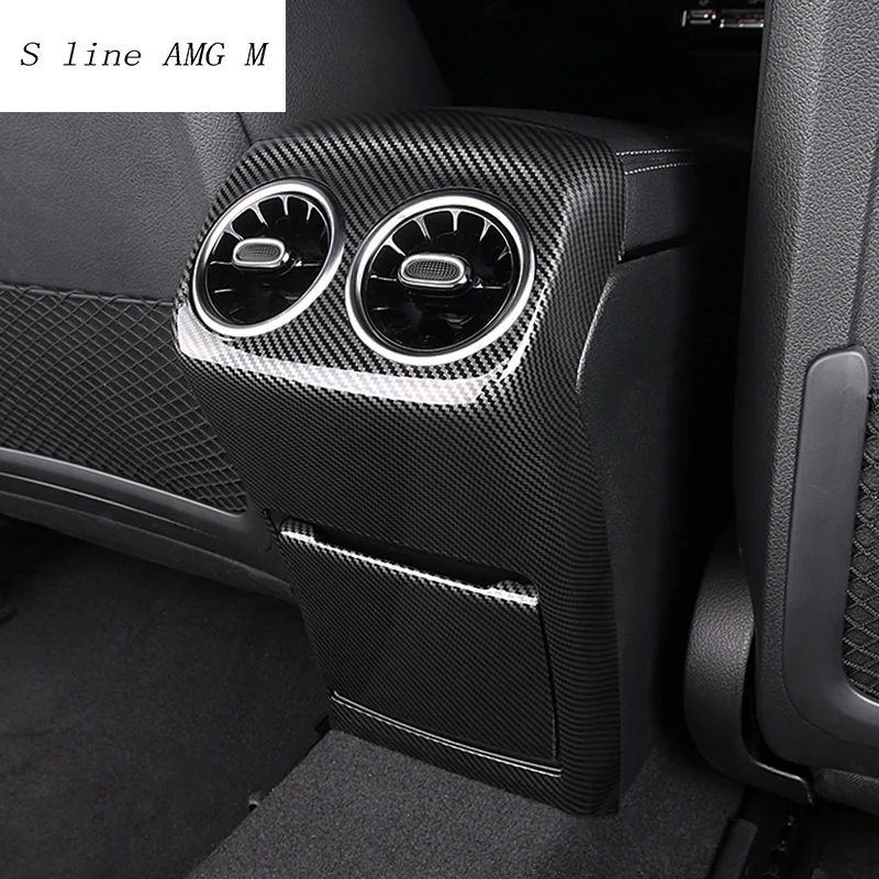 Car styling Back Air Vent Outlet Panel Strip Covers Stickers Trim For Mercedes Benz A Class A180 A200 Auto Interior Accessories