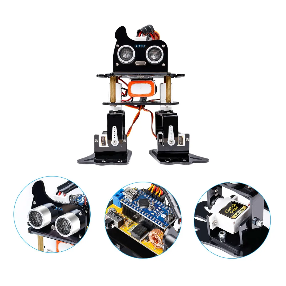 SunFounder DIY 4-DOF Robot Kit -Sloth Learning Kit for Arduino Nano DIY Robot for Kids and Adults with Tutorial