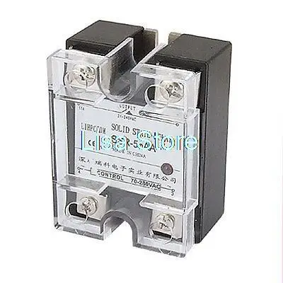 Single Phase Solid State Relay SSR-50AA 50A 24-240V AC 70-280V AC