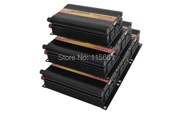 Free Shipping to Worldwide Off Grid 12V 24V DC to 110V 120V 220V 230V 240V AC 500W Pure Sine Wave Power Inverter 12V 220V