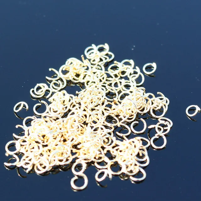 210pcs/Lot Single Loops Open Jump Split Rings Connector for DIY Jewelry Findings & Components Bijoux Making 5mm Approx