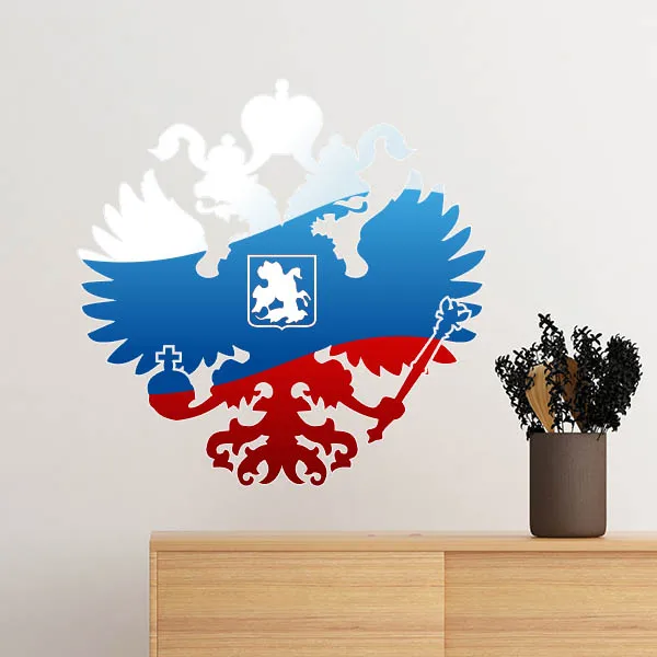 

Russia National Flag National Emblem Wall Stickers Window Sticker Nursery Decoration Decal Kids Room Wedding Decoration Vinyl