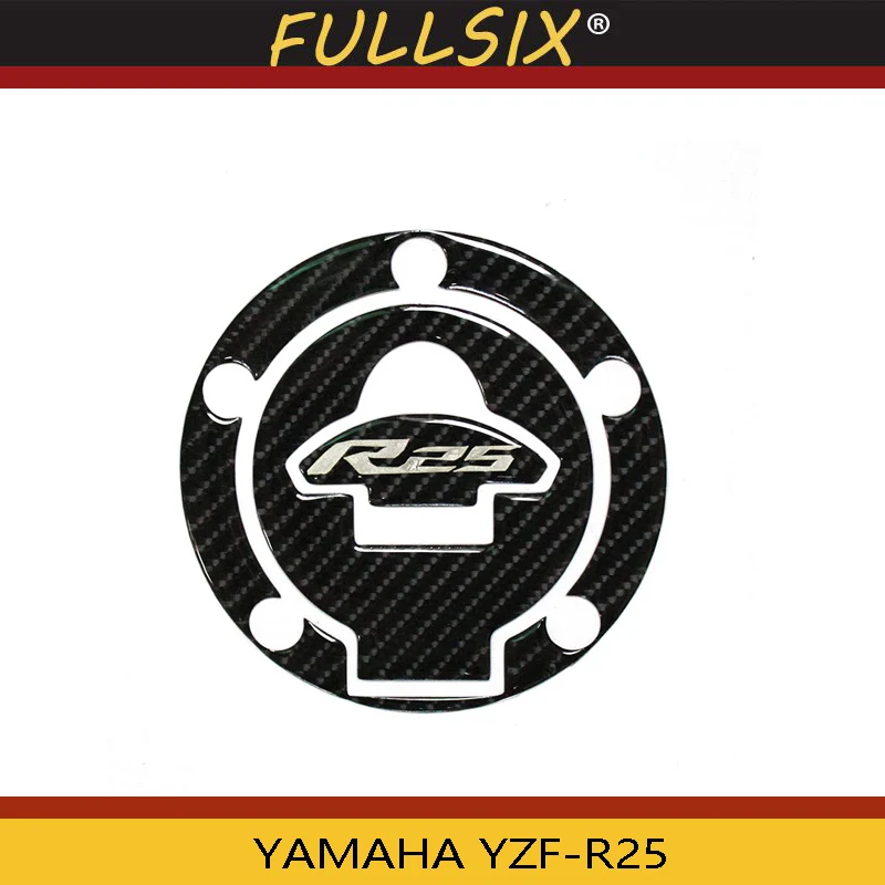 

Motorcycle Carbon Fuel Gas Tank Cap Cover Pad Sticker Protector for YAMAHA YZF-R25 YZF R25