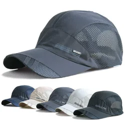 Fashion Mens Summer Outdoor Sport Baseball Hat Running Visor Cap Hot Popular 2019 New Cool Quick Dry Mesh Cap 6 Colors Gorras