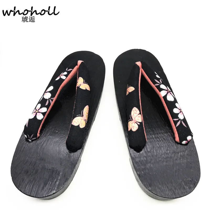 Großhandel traditionelle japanische Geta Clogs Sommers andalen Frauen Flip Flops für weibliche Paulo wnia Holzschuhe Cosplay Kostüme Schuhe