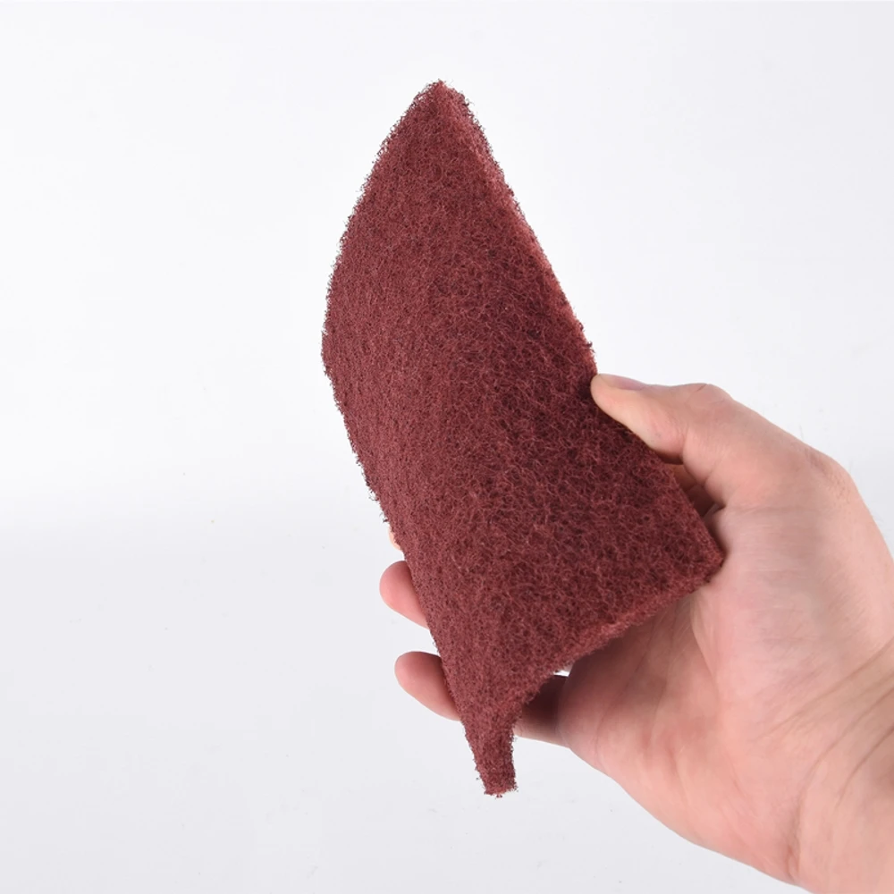 Éponge à Récurer Émeri - Rouleau Nylon Abrasif, Pour Casseroles Et Plats Tenaces, Rouge/vert - 2