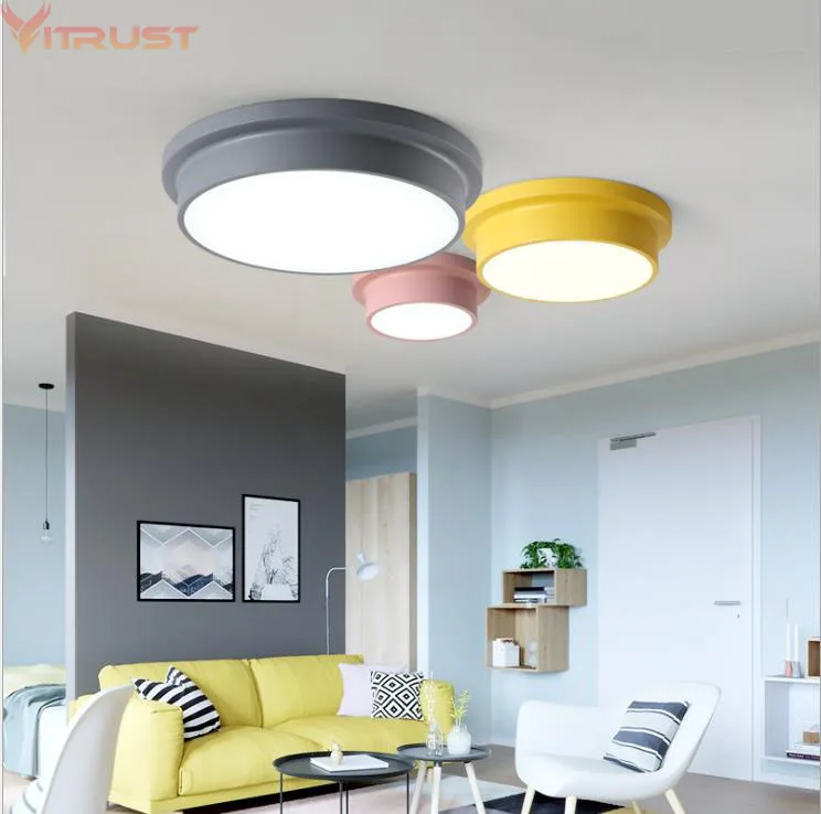 

Vitrust Nordic LED Ceiling Lamps Lights Modern Kids Children Ceiling Lightings Corridor Remote Control Dimming Living Room Bed