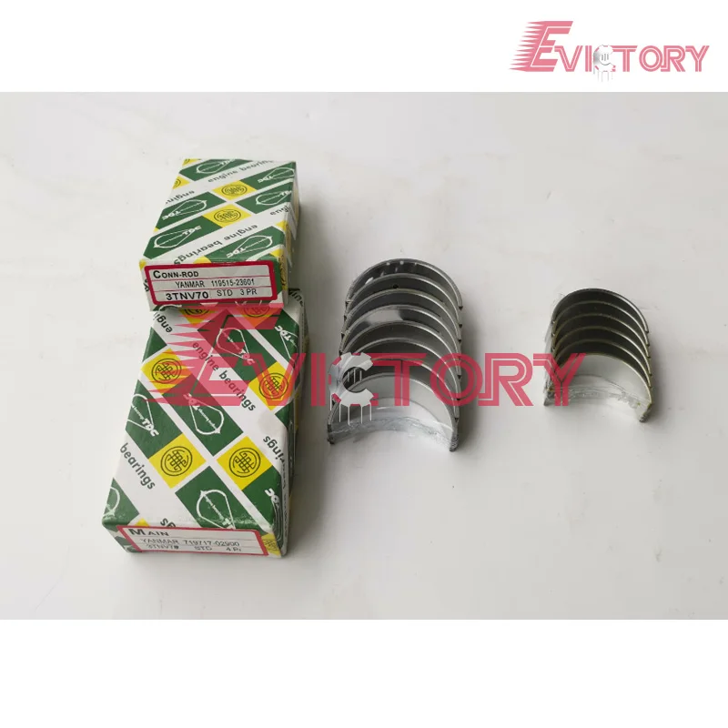 Genuine steel 3TNV70-HGE 3TNV70 crankshaft assy + BEARING for Yanmar John deer Gator XUV 850D engine