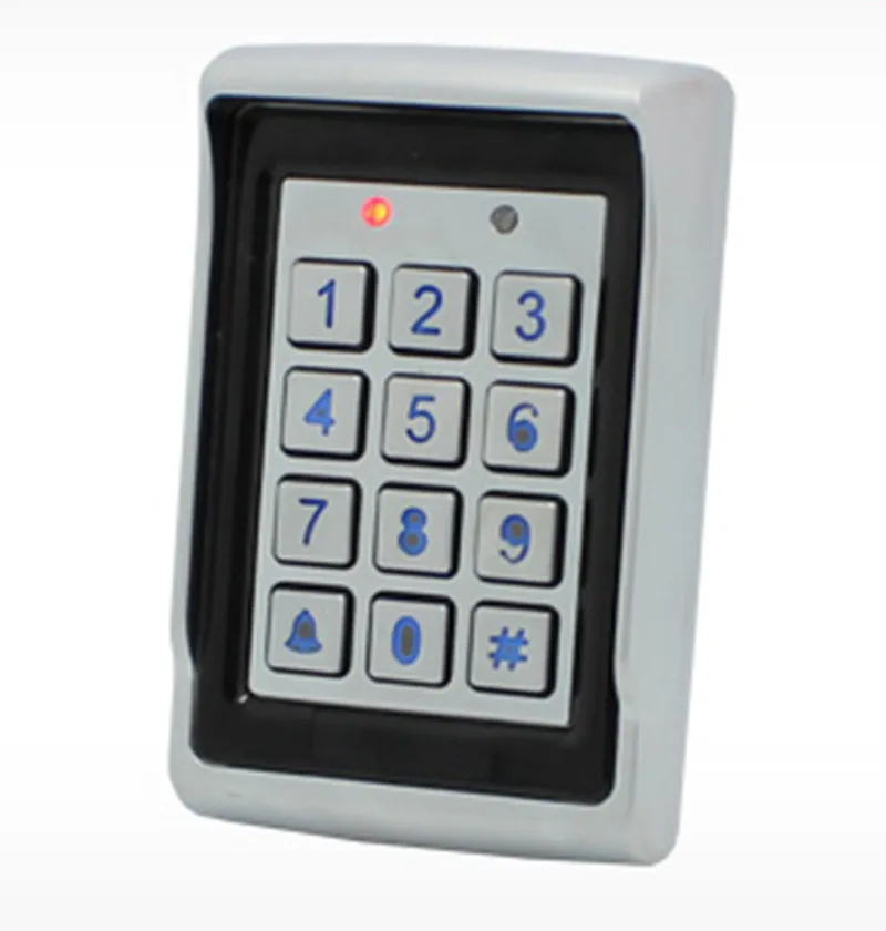 500User Password&ID Card Metal Access Control System With Backlid