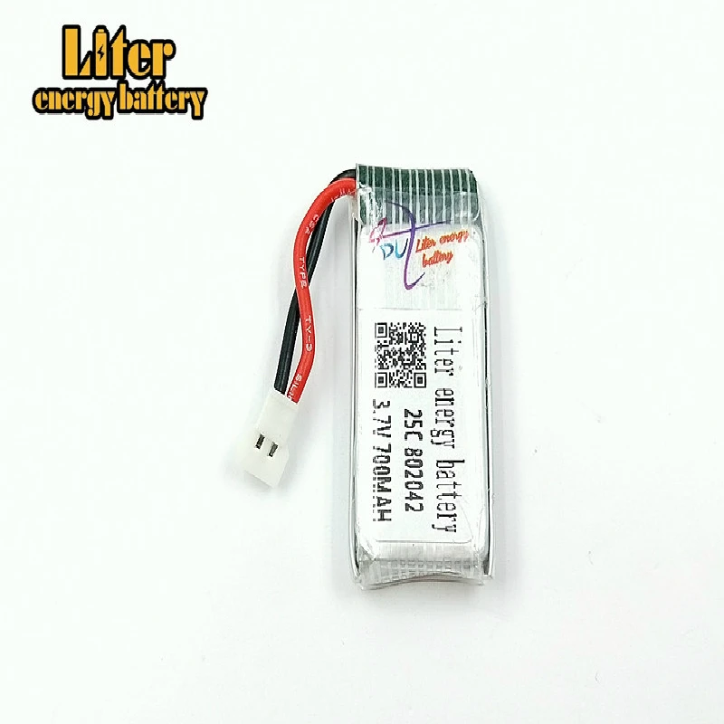 20pcs/lot 3.7V 700mah 802042 battery U818A axis aircraft battery 3.7V 700mah 20C 25C