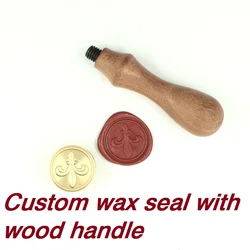 Customize Wax Stamp with Your Logo,with wood handle,DIY Ancient Seal Retro Stamp,Personalized Stamp Wax Seal custom design