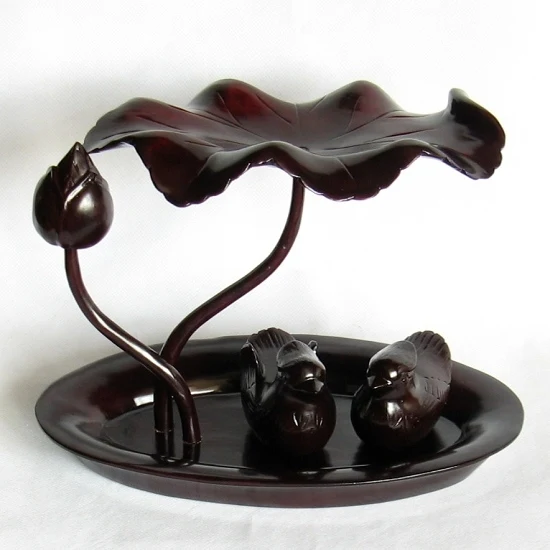 Solid wood ducks swim wedding gifts crafts mahogany  carving Home Furnishing a harmonious union lasting a hundred years.