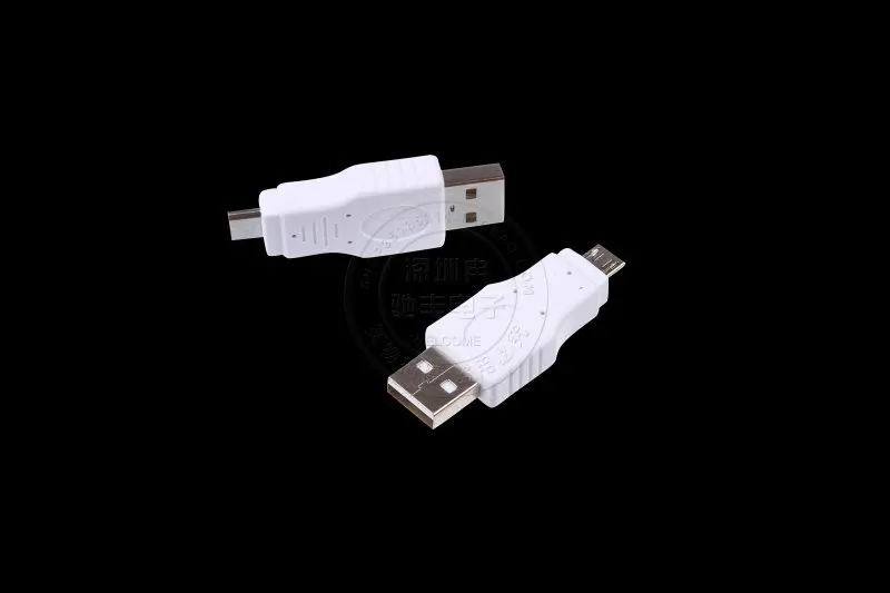 2PC nuovo connettore adattatore da Micro USB maschio A USB A femmina nero caldo