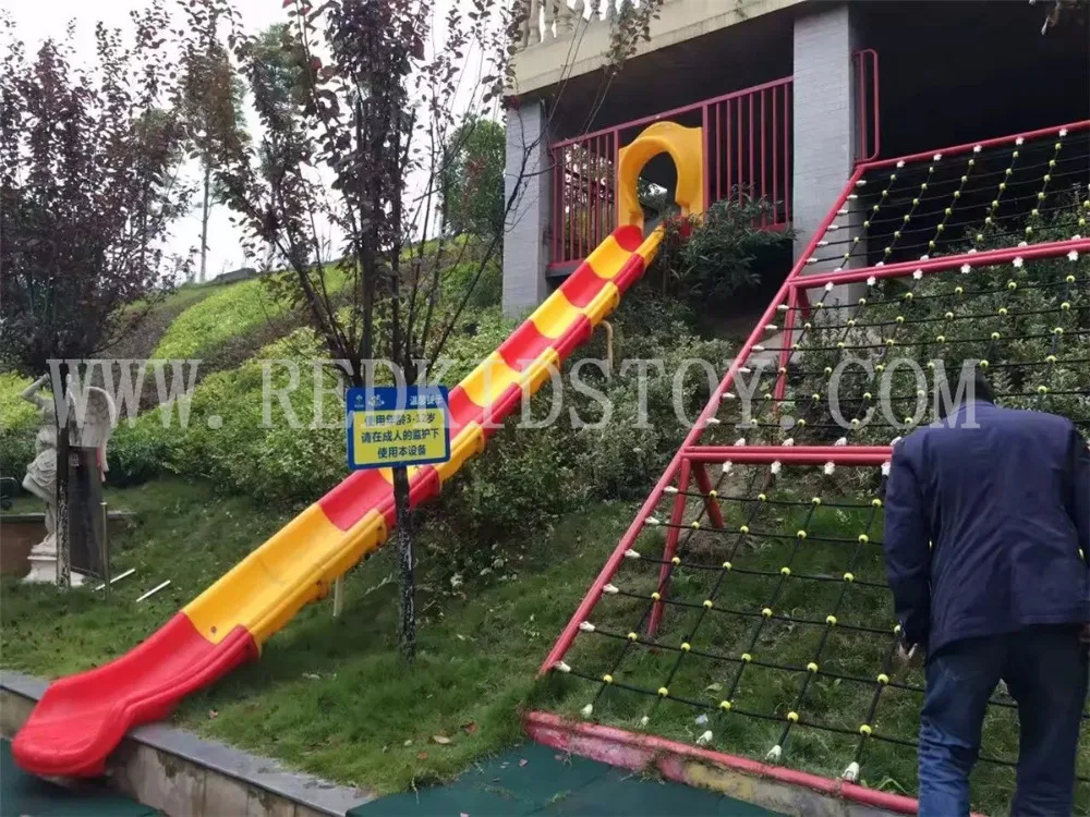 

Exported to Vietnam Children Amusement Park Slide Custom-made Playground HZ-61017a