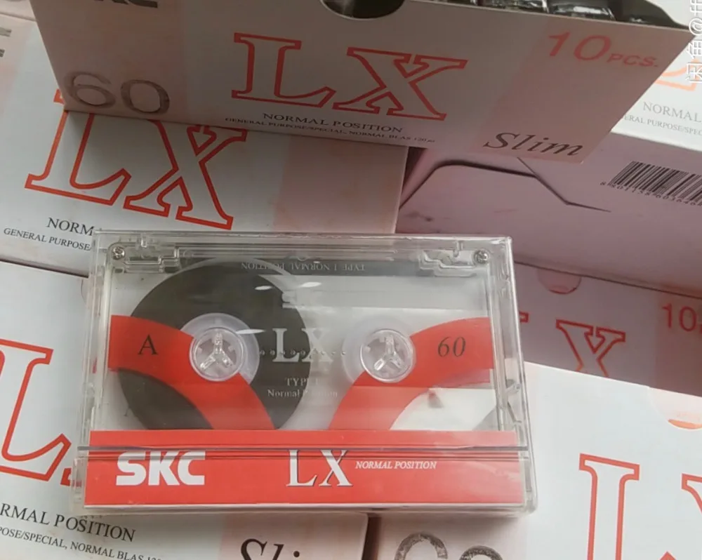 Wholesale One 60 Minutes SKCLX Normal Position Type 1 Recording Blank Cassette Tapes.