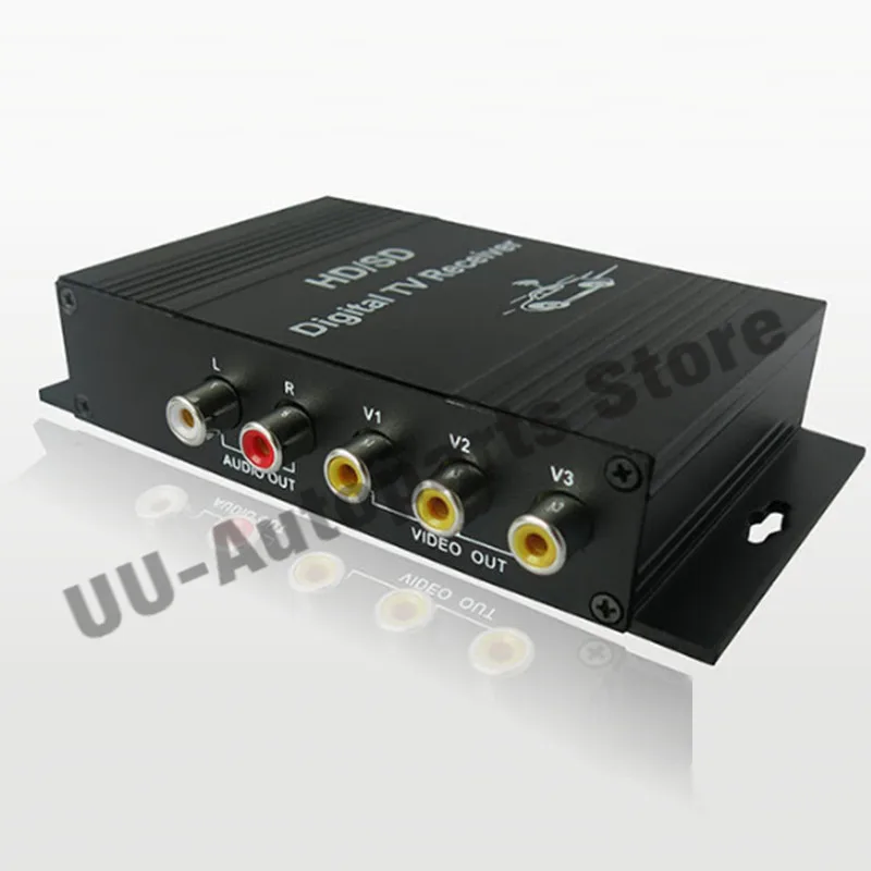 12V HD/SD Digital TV Receiver Mobile Car TV Box 4 Video 2 Audio Output For US country use