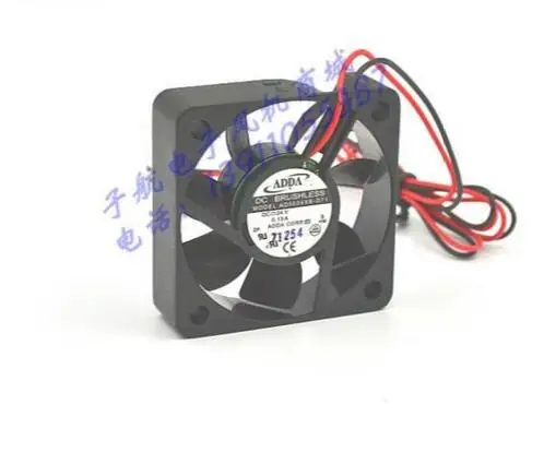 Genuine ADDA AD5024XB-D71 50*50*15 24V 0.13A  2 line power supply fan